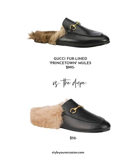 gucci mules damen|fur mules gucci dupe.